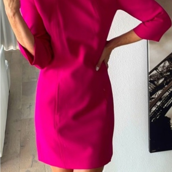Trina Turk Fuchsia Long Sleeve Dress - Picture 1 of 7
